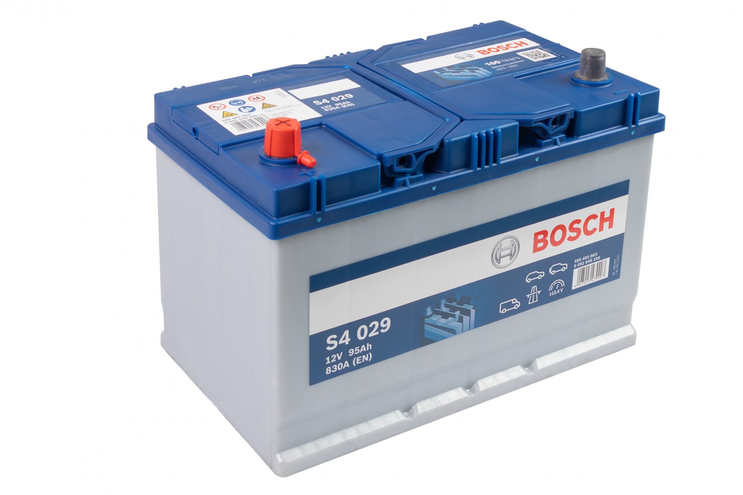 АКУМУЛЯТОР BOSCH 12В/95АГ/830А/20,23КГ